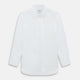 PLAIN WHITE WESTMINSTER SHIRT WITH TURNBULL COLLAR AND 3- BUTTON CUFFS