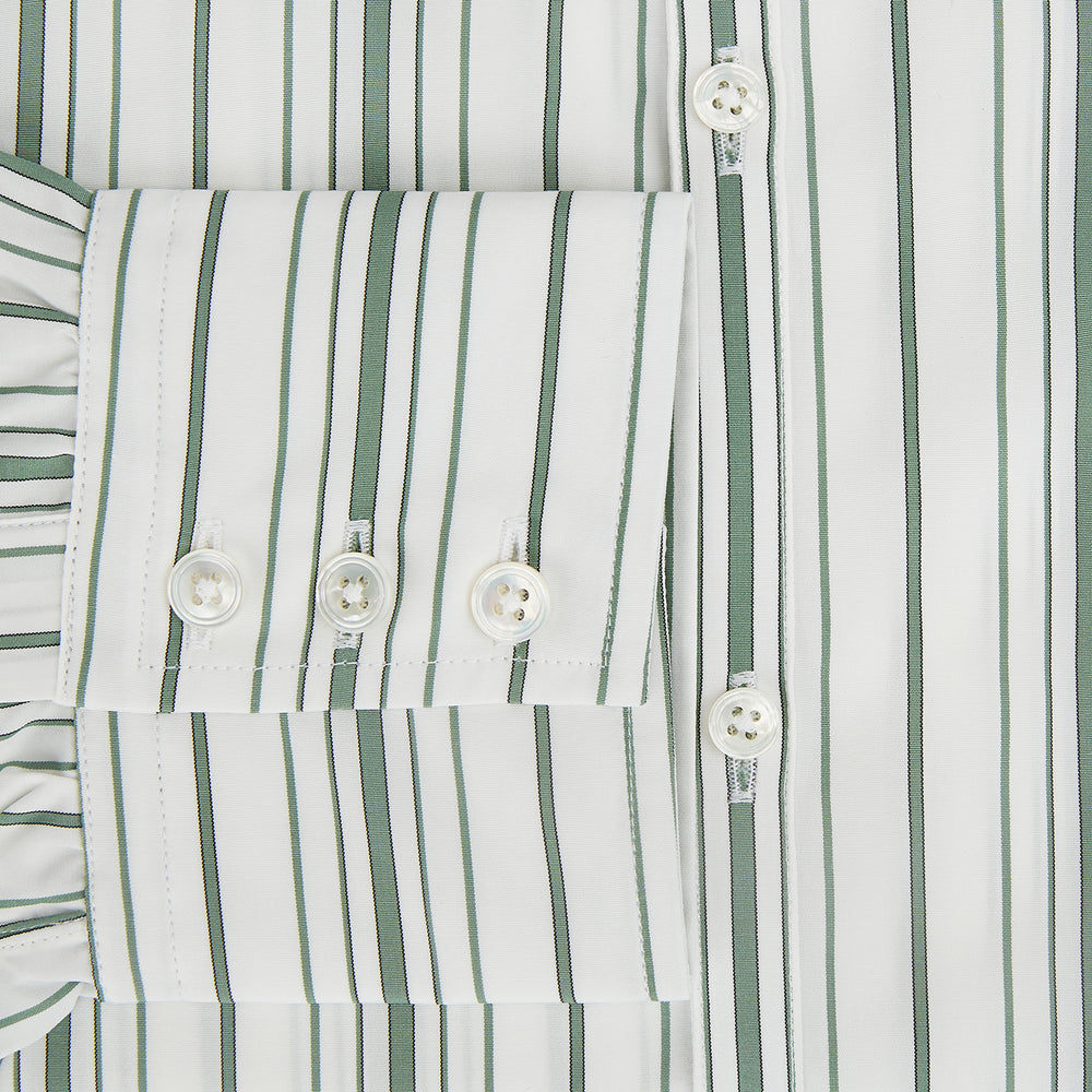SAGE GREEN MULTI STRIPE WESTMINSTER SHIRT