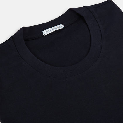 Navy Short-sleeve Fitted T-Shirt